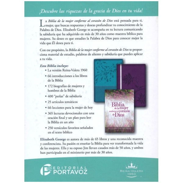 Biblia RVR1960 Mujer Conforme Al Corazón De Dios Edición Jardín - Image 5