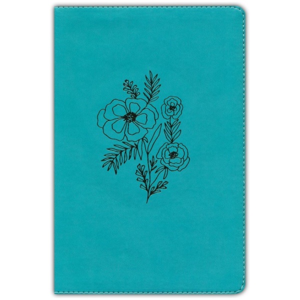 Biblia NBLA Devocional Mujer Verdadera Letra Grande Duotono Aqua - Image 2