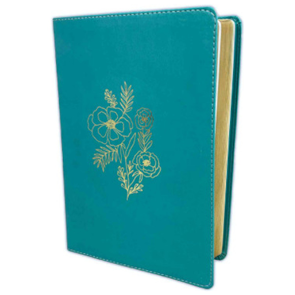 Biblia NBLA Devocional Mujer Verdadera Letra Grande Duotono Aqua