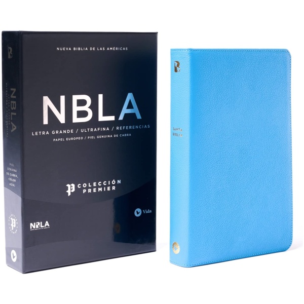 Biblia NBLA Ultrafina Letra Grande Colección Premier Azul Edición Limitada