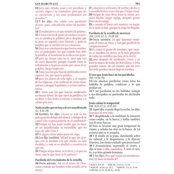 Biblia De Estudio Serie 50 Rvr 1960 Rosa Simil Piel - Image 7