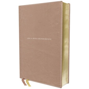 Biblia NBLA Ama a Dios Grandemente, Leathersoft Oro Rosa