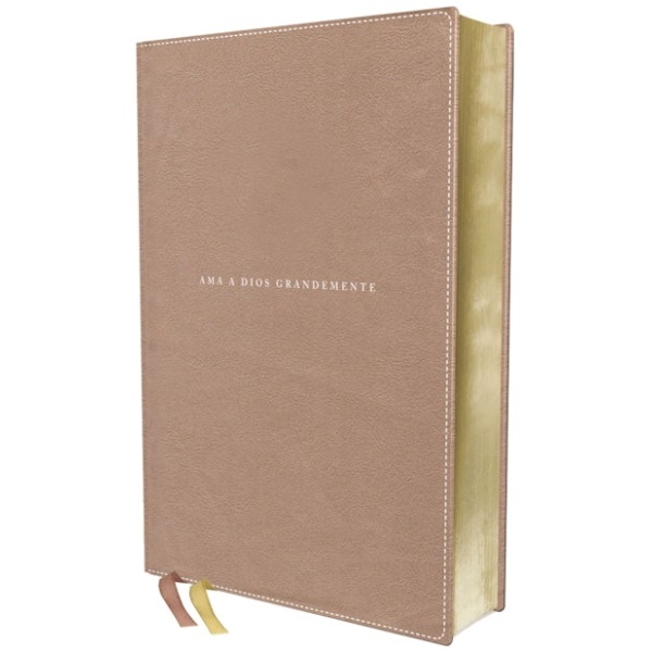 Biblia NBLA Ama a Dios Grandemente, Leathersoft Oro Rosa