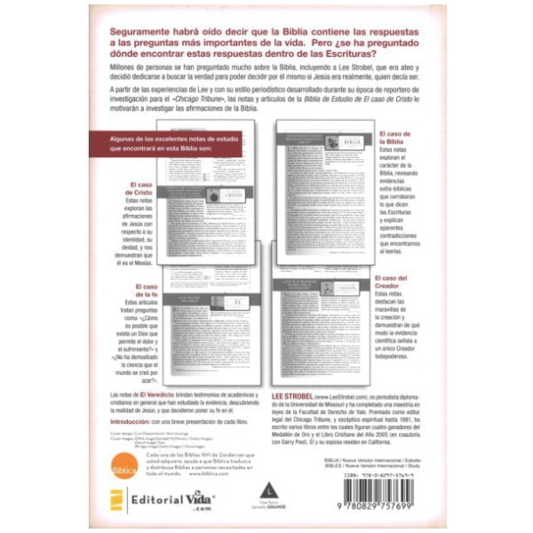 Santa Biblia, El Caso De Cristo Nvi, Tapa Dura - Image 2