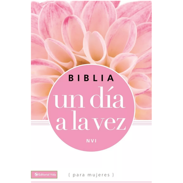 Biblia Un Día A La Vez Nvi, Color Rosa Piel Italiana Rústica