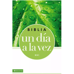 Biblia Un Día A La Vez Nvi, Color Verde, Piel Italiana