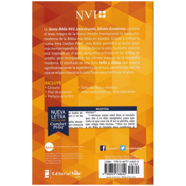 Santa Biblia NVI - Letra Grande - Económica - Image 4