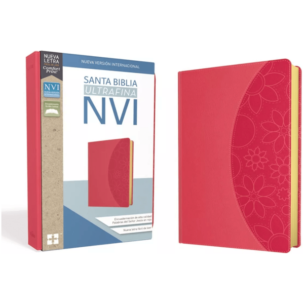 Biblia Ultrafina Nvi Imitación Piel Rosa