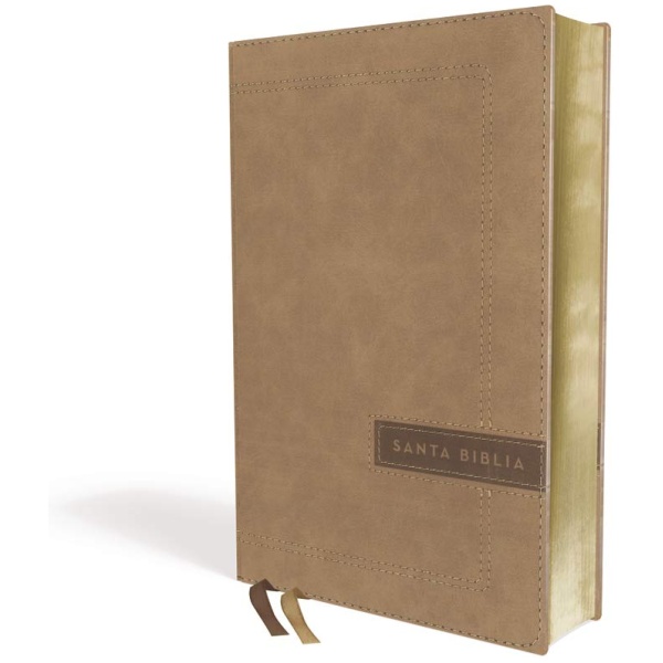 Biblia NBLA Ultrafina Letra Grande, Tamaño Manual, Leathersoft, Beige, Edición Letra Roja - Image 3