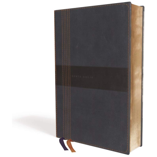 Biblia NBLA Ultrafina, Letra Grande, Tamaño Manual, Leathersoft, Azul, Edición Letra Roja - Image 3