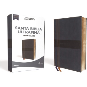 Biblia NBLA Ultrafina, Letra Grande, Tamaño Manual, Leathersoft, Azul, Edición Letra Roja