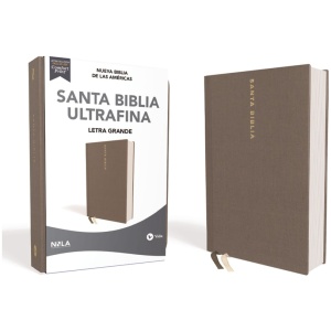 NBLA Biblia Ultrafina Letra Grande Tamaño Manual Tapa Dura Gris