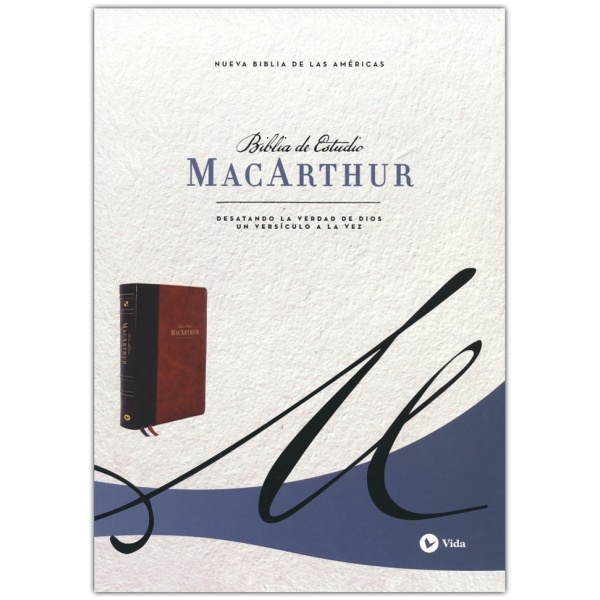 NBLA Biblia de Estudio MacArthur Leathersoft Café - Image 2