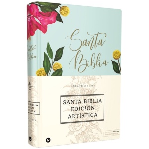 Biblia RVR 1960 Edición Artística Tapa Dura Tela Floral