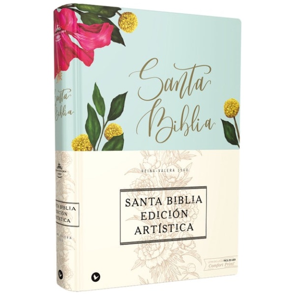 Biblia RVR 1960 Edición Artística Tapa Dura Tela Floral