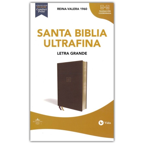 Biblia RV1960 Ultrafina Letra Grande Leathersoft Café dos colores - Image 5