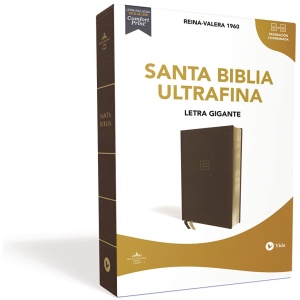 RVR 1960 Santa Biblia Ultrafina Letra Gigante Café