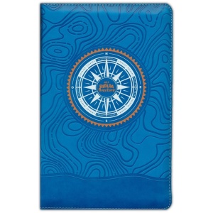 Biblia NBLA Aventura Leathersoft Azul Interior Color Cierre