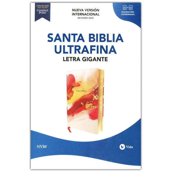 Biblia NVI Texto Revisado 2022 Letra Gigante Tapa Dura Flores - Image 2