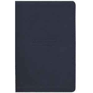 Biblia NVI 2022 Ultrafina Letra Gigante Leathersoft Azul Marino