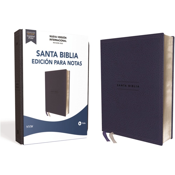 Biblia NVI 2022 Para Notas Leathersoft Azul Marino