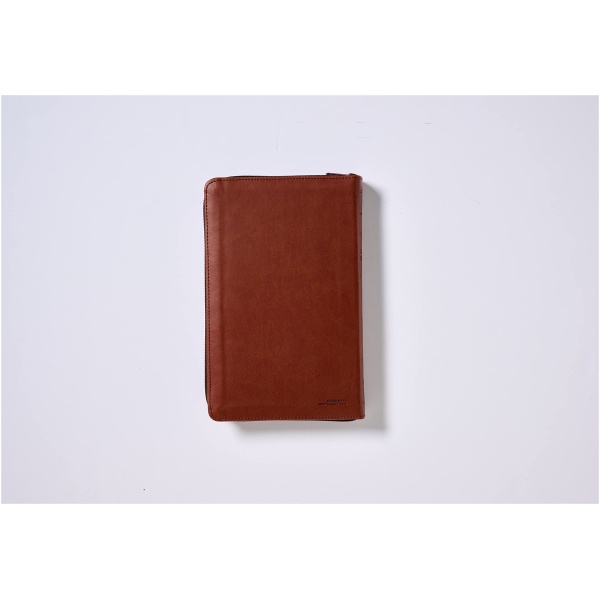 Biblia RVR1960 Tierra Santa Ultrafina Letra Grande Leathersoft Café Con Cierre - Image 2
