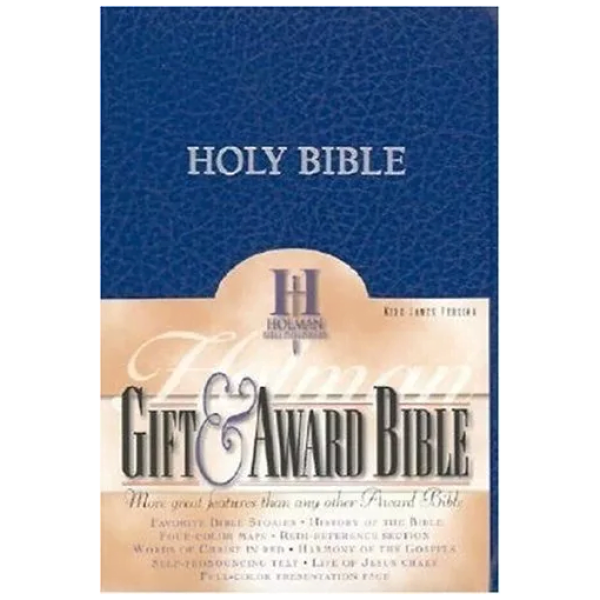 Biblia Holman Gift & Award Bible, Imitación Piel, Color Azul