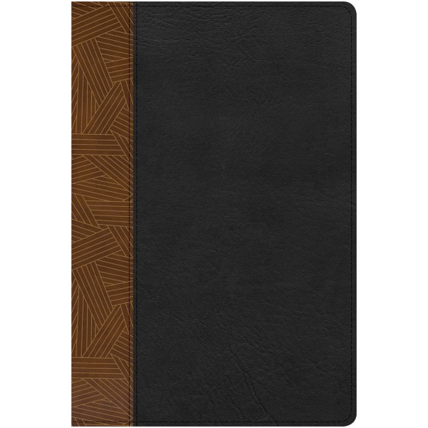 Biblia RVR1960 Estudio Arcoiris Tostado/Negro Símil Piel índice 10pt