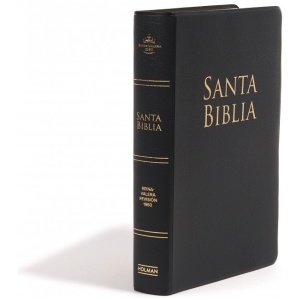 Biblia RVR1960 Letra Grande Manual Vinil Negro 12pt