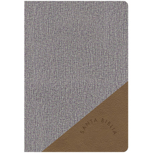 Biblia RVR1960 Letra Grande Manual Gris Marrón12pt