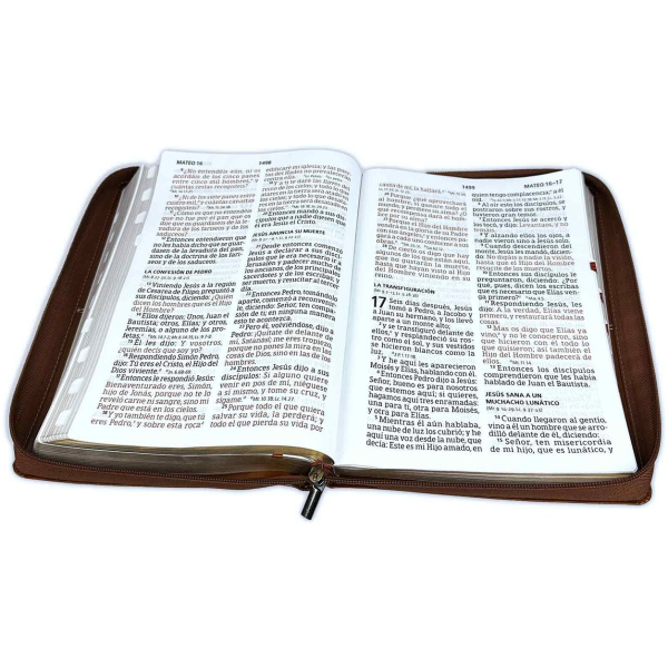 Biblia RVR1960 Letra Súper Gigante Cierre Marrón índice 19pt - Image 2