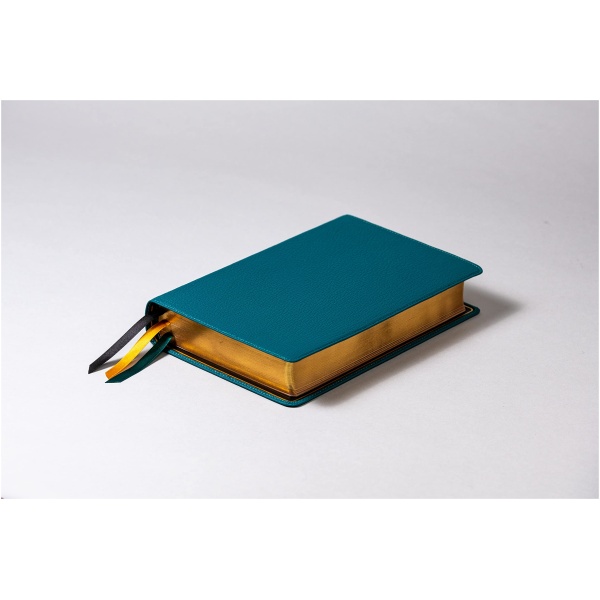 Biblia RVR1960 Deluxe Turquesa Piel genuina 11pt - Image 2