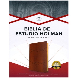 Biblia RVR1960 De Estudio Holman Café Símil Piel