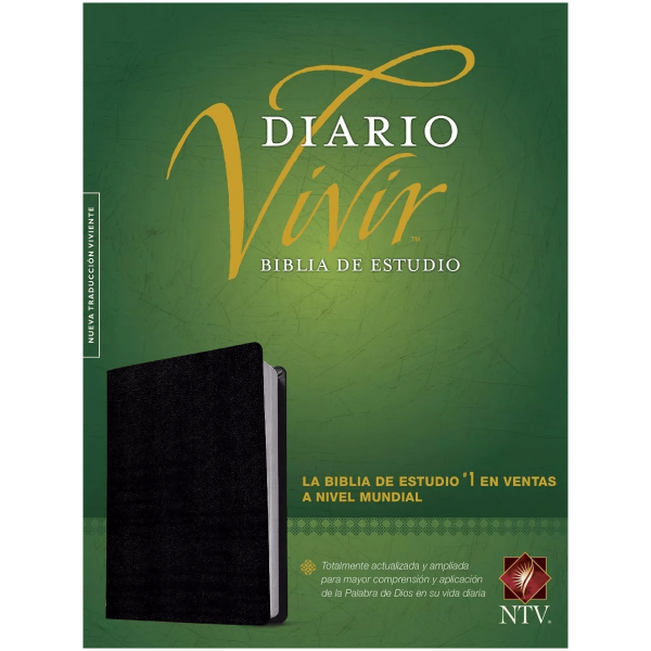 Biblia De Estudio Del Diario Vivir Ntv (piel Regenerada)