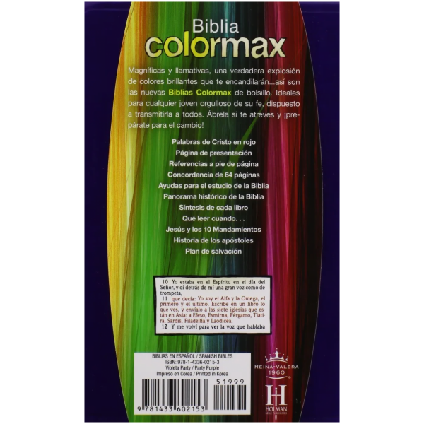 Rvr 1960 Biblia Colormax, Partido Violeta Imitación Piel - Image 6