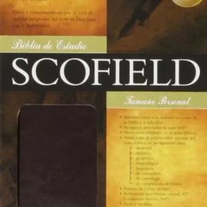 Biblia Estudio Scofield Tamaño Personal Rvr60 Imitación Piel