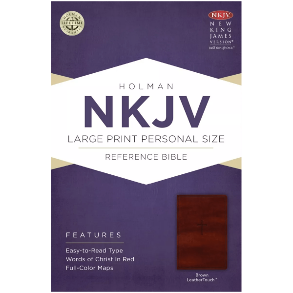 Biblia Personal Holman Letra Grande Nkjv Imitación Piel Cafe