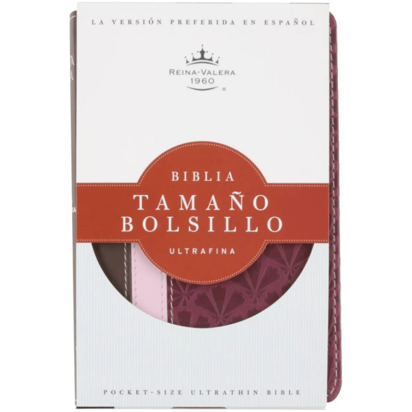 Biblia Bolsillo Ultrafina Rvr60 Imitación Piel Canela/cereza