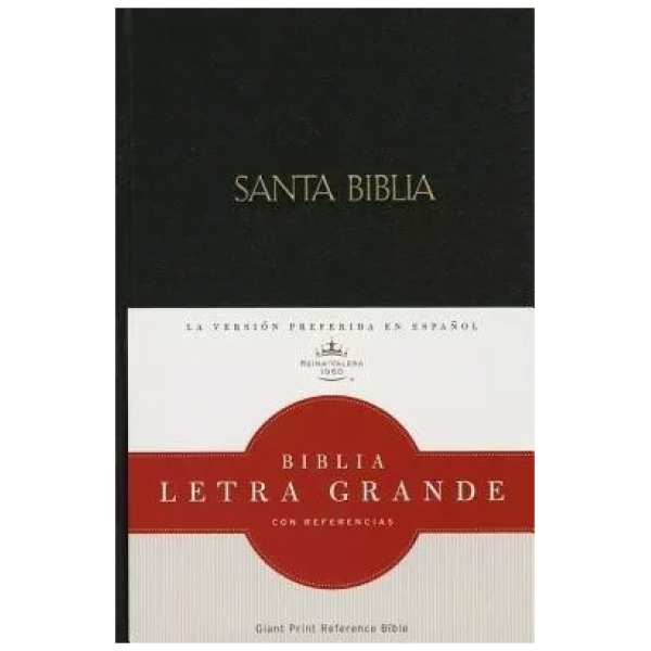 Biblia Letra Grande Con Referencias Rvr1960 Tapa Dura Negro
