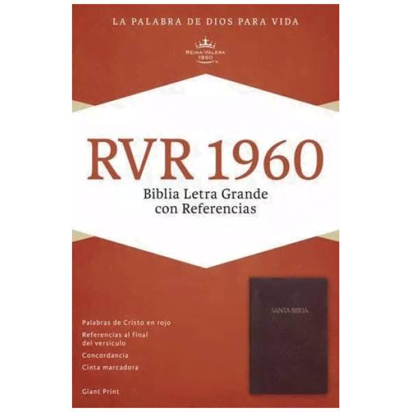 Biblia Con Referencias Rvr60, Imitación Piel Rojo Con Índice