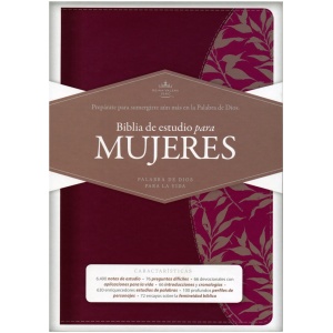 Biblia De Estudio Mujer Vino fucsia índice