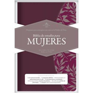 Rvr 1960 Biblia De Estudio Para Mujeres, Vino Tinto/fucsia