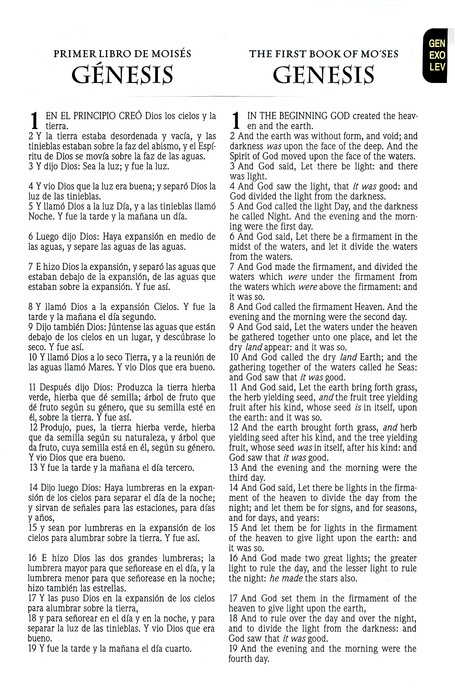 Biblia Bilingüe Rvr1960/kjv Tamaño Personal Con Índice - Image 3