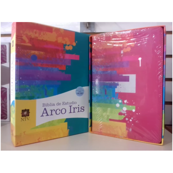 Ntv Biblia De Estudio Arco Iris, Acuarela S/ Frambuesa Si - Image 3