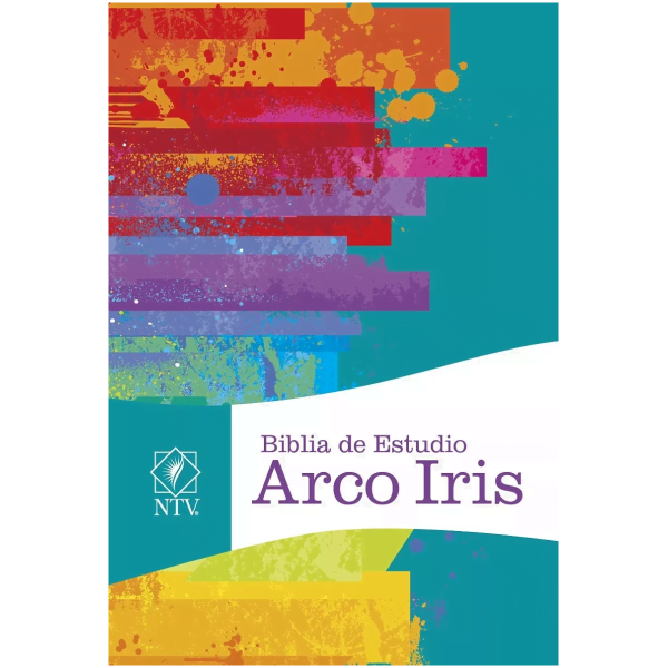 Biblia De Estudio Ntv Arco Iris, Multicolor Tapa Dura