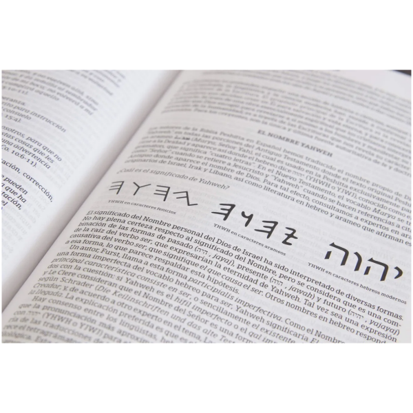 Biblia Peshitta, Caoba Duotono Símil Piel Con Índice - Image 2