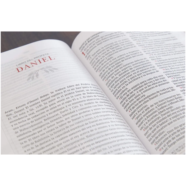 Biblia Peshitta, Caoba Duotono Símil Piel Con Índice - Image 3