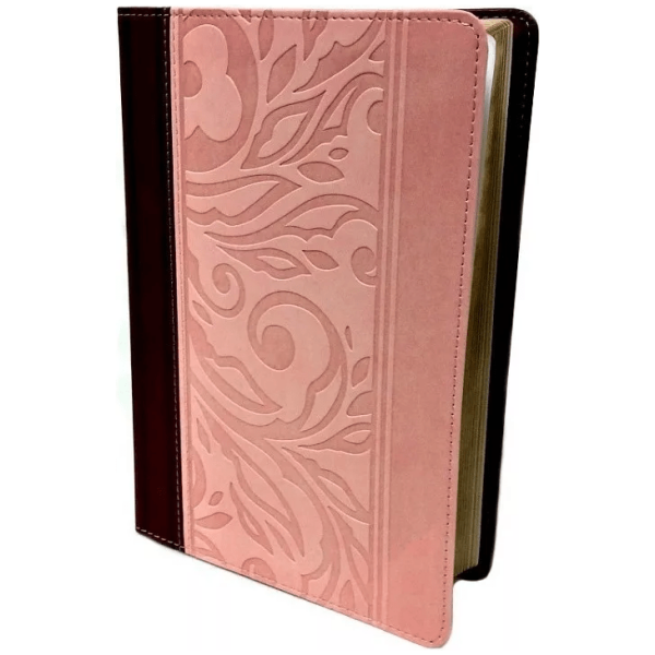 Biblia Con Referencias Rvr1960, Rosa/vino, Imitación Piel - Image 2