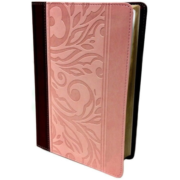 Biblia Compacta Con Referencias Rvr1960, Rosa/vino - Image 2