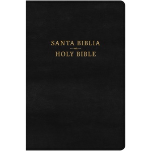 Biblia Bilingüe Negro Imitación Piel